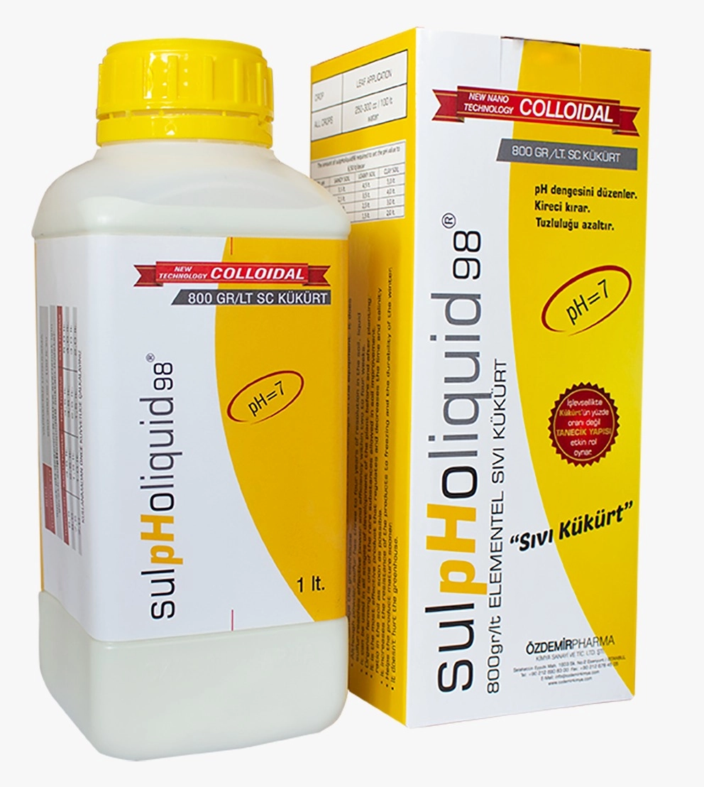 Sulpholiquid 98 Sıvı Kükürt 1 Lt - Toprak Düzenleyici ve pH Düşürücü (Kireç Kırıcı)