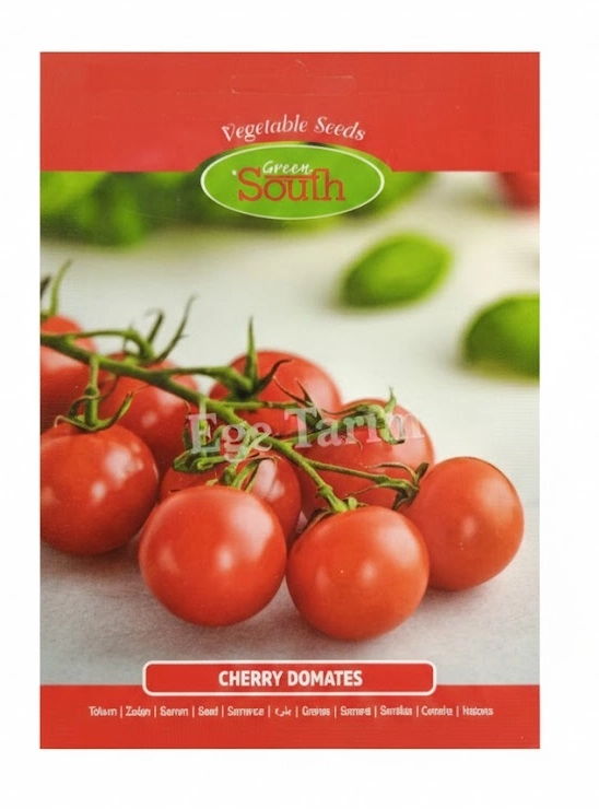 Green South Çeri (Kiraz) Domates Tohumu 100 Adet - Salkım ve Tatlı (Hobi Paketi)