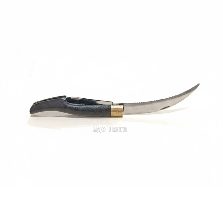 Çift Ağızlı Testereli Aşı ve Budama Çakısı (Orta Boy - 19.5 cm) - Plastik Saplı