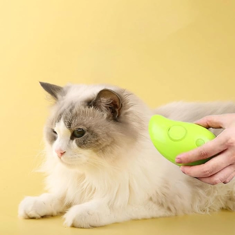 Şarjlı Buharlı Kedi Tarağı (Su Püskürtmeli & Masaj Etkili Tüy Toplayıcı)