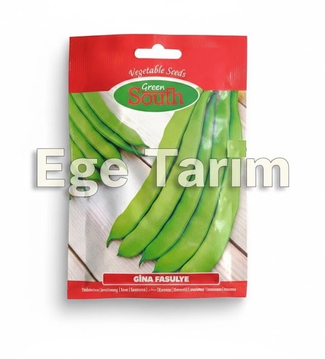 Green South Gina (Oturak) Fasulye Tohumu 10 gr - Yassı, Kılçıksız ve Yüksek Verimli