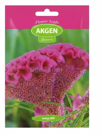 Horoz İbiği (Celosia argentea var. cristata) Çiçek Tohumu - Kadifemsi Dokulu