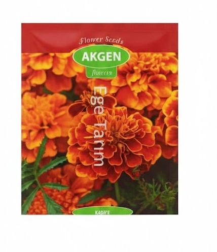 Kadife Çiçeği (Tagetes) Tohumu - Turuncu Sarı Katmerli