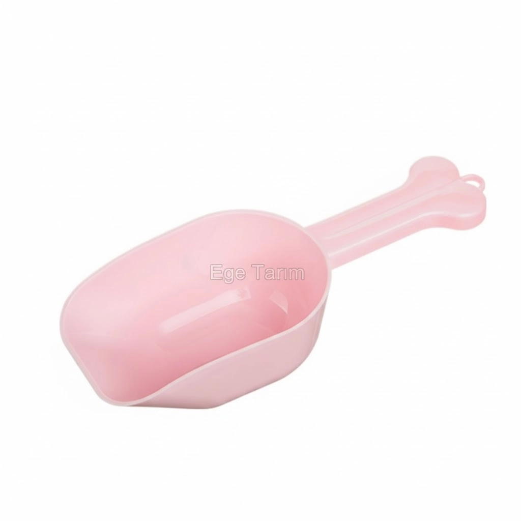 Kemik Saplı Kedi Köpek Mama Küreği ve Su Ölçeği (Ergonomik Tasarım)