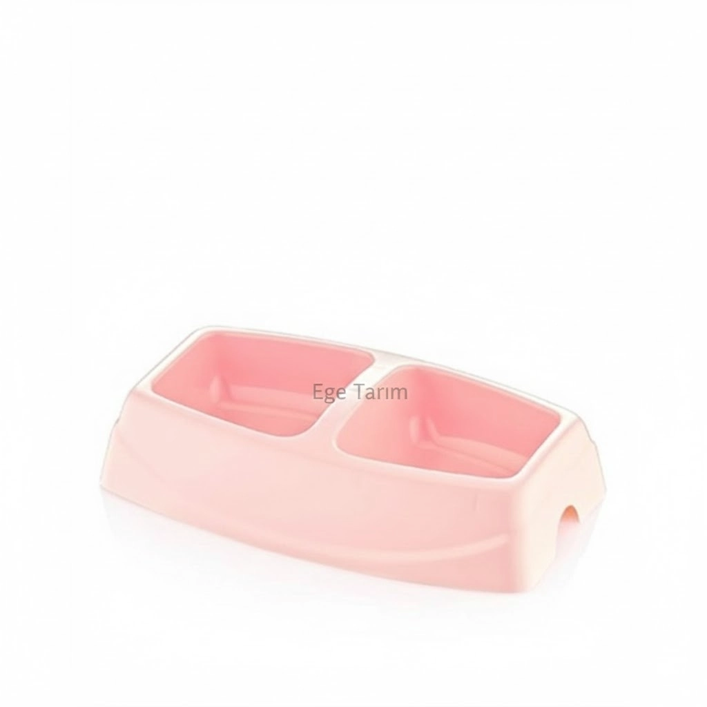 Mikopet İkili Küçük Mama Kabı (1. Sınıf Plastik)