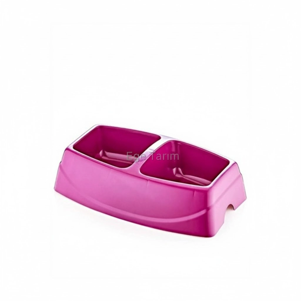 Mikopet İkili Küçük Mama Kabı (1. Sınıf Plastik)