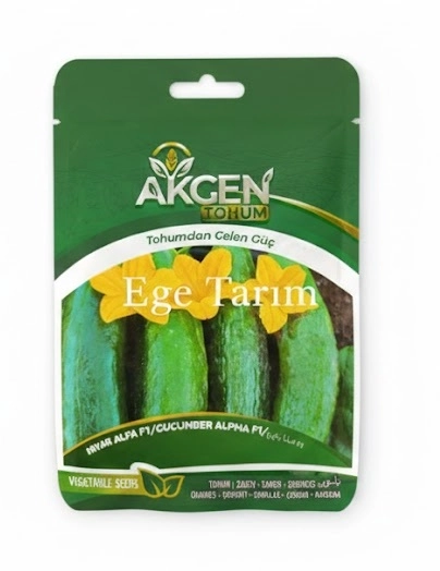 Akgen Alfa F1 Hibrit Oturak Hıyar Tohumu 5 gr - Pürüzsüz, Silindirik ve Erkenci