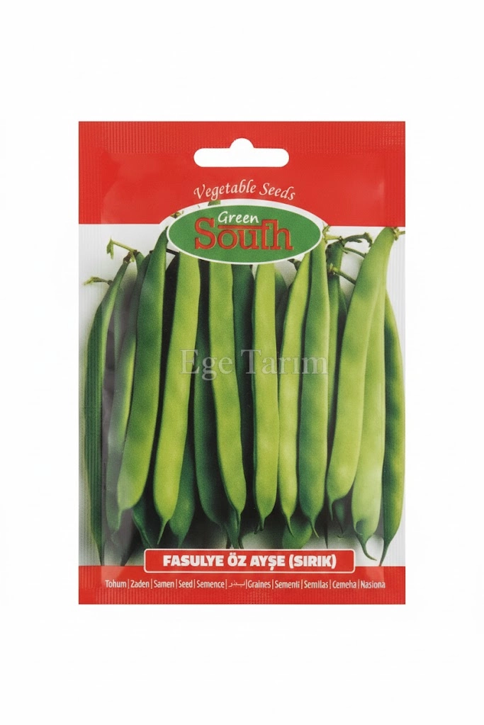 Green South Öz Ayşe (Sırık) Fasulye Tohumu 10 gr - Yassı, Kılçıksız ve Lezzetli