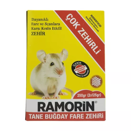 Hisar Ramorin Fare Zehiri 250 Gr - (Çok Güçlü Buğday Yem - Kesin Çözüm)