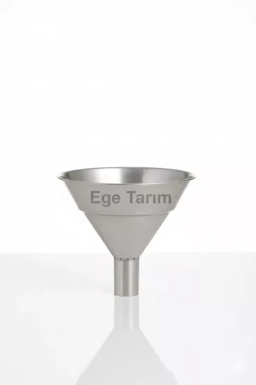 Krom Süzgeçli Bal Hunisi  (Paslanmaz Çelik - Tortu Tutucu)