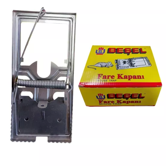 Beşel Metal Fare Kapanı - Yaylı Tuzak