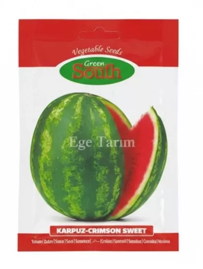 Green South Crimson Sweet (Alaca) Karpuz Tohumu 