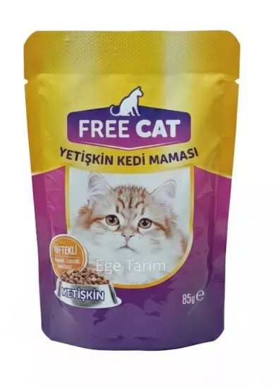 Free Cat Biftekli Yetişkin Kedi Maması 85gr