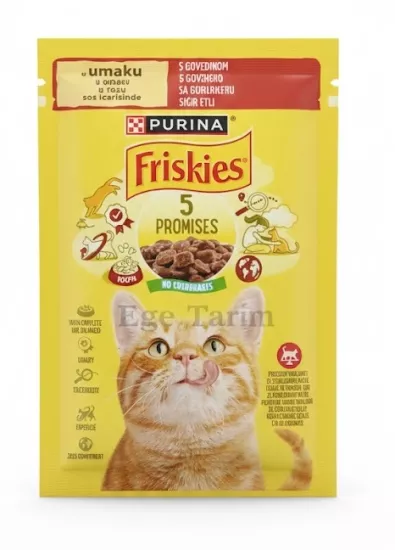 Friskies Kısırlaştırılmış Kedi Sığır Etli & Soslu