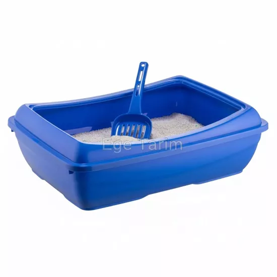 Mikopet Kedi Tuvaleti Mavi Kürekli 49cm