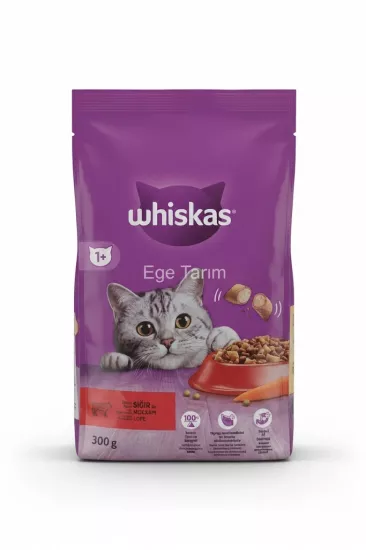 Whiskas Sığır Etli Kuru Kedi Maması 300gr