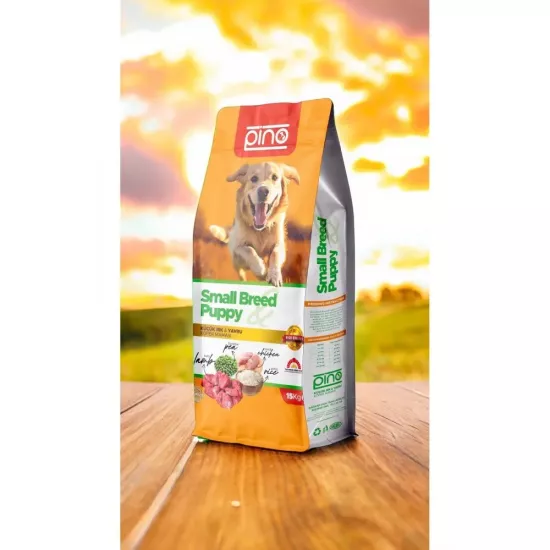 Pino Küçük Irk ve Yavru Köpek Maması Kuzulu