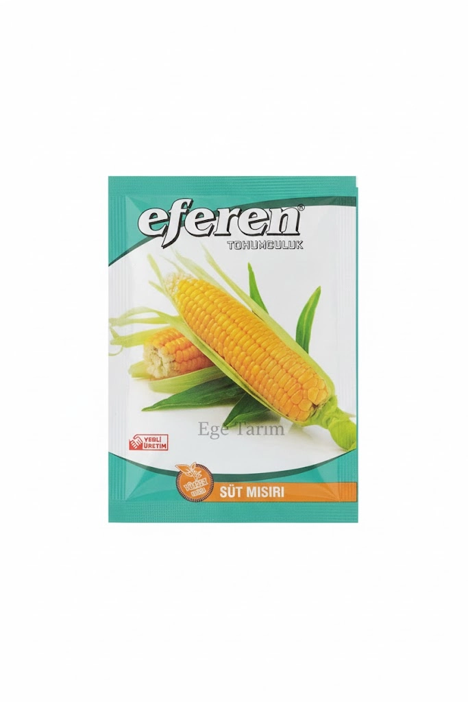 Eferen Süt Mısırı Tohumu 10 gr - Tatlı, Sarı Taneli ve Yerli Üretim