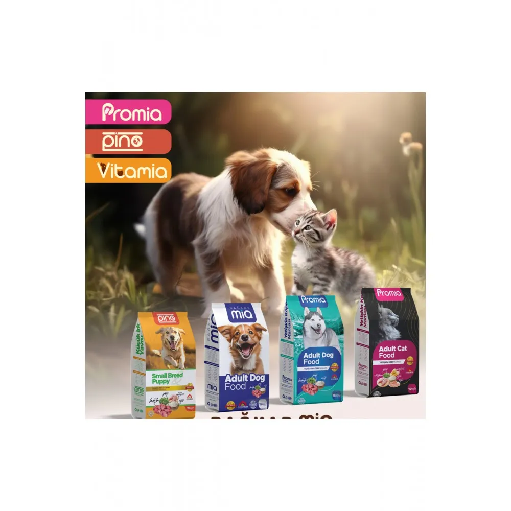 Pino Küçük Irk ve Yavru Köpek Maması (Kuzulu & Tavuklu) - 15 Kg - Odun Ateşinde