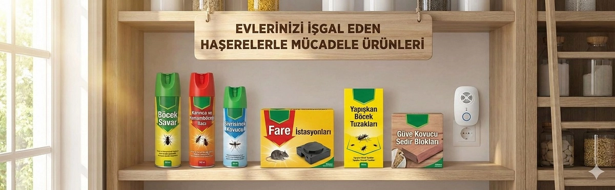 fare kovucu hamam böceği ilacı pire ilacı